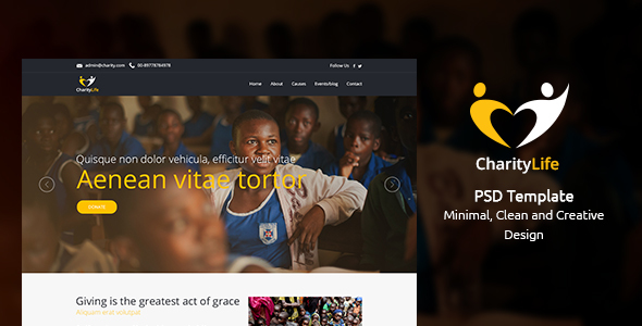 ThemeForest CharityLife NGO & Charity Fundraising PSD Template 20678192 ThemeForest CharityLife NGO & Charity Fundraising PSD Template 20678192