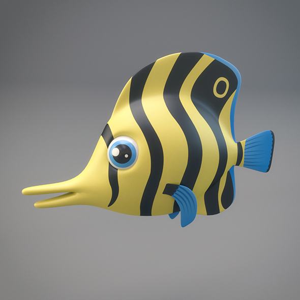 Cartoon Fish - 3Docean 20811267