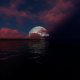 Moonset Over The Ocean - VideoHive Item for Sale