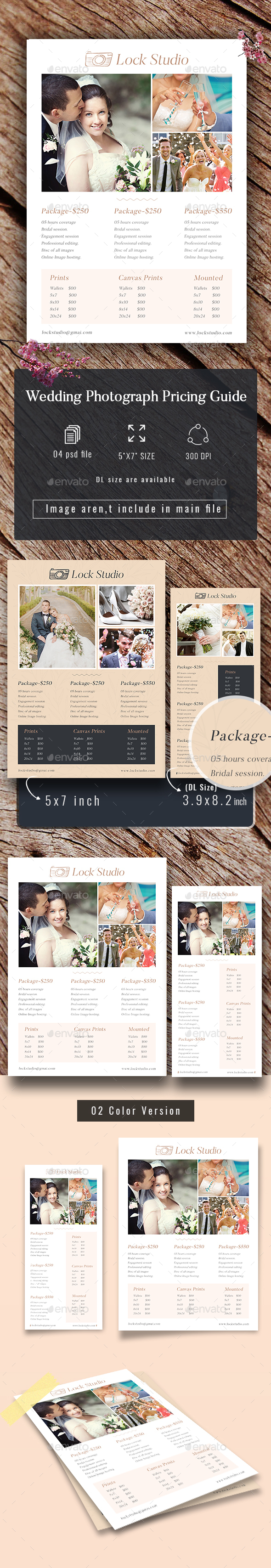 Wedding Photography Price Guide - Commerce Flyers