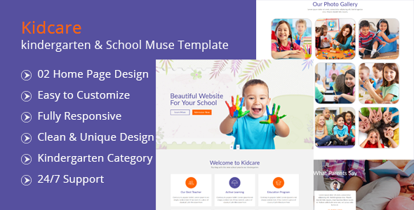 ThemeForest Kidcare-kindergarten & School Muse Template 20660909 ThemeForest Kidcare-kindergarten & School Muse Template 20660909