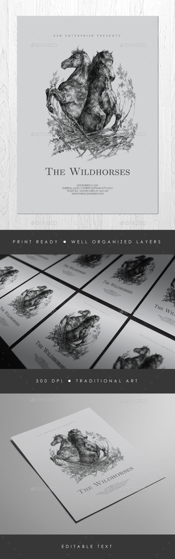 Indie Band Gig Flyer Vol. 2 - Concerts Events