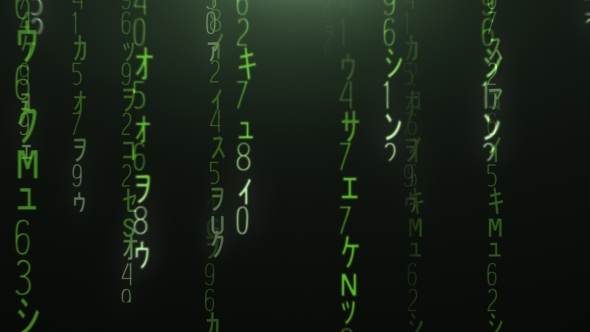 Flight Through the Falling Green Matrix Code alt