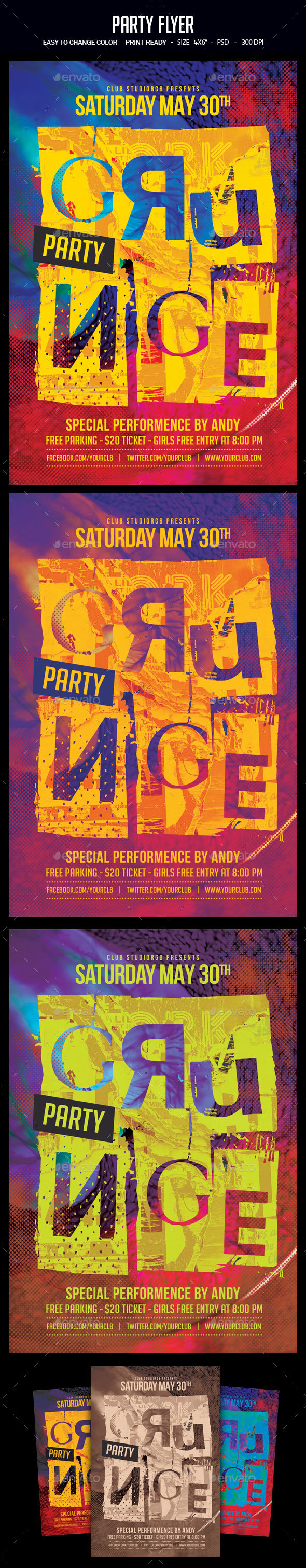 Party Flyer - Clubs & Parties Events