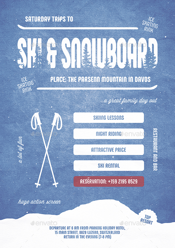 GraphicRiver Ski & Snowboard Flyer Poster 20813680 GraphicRiver Ski & Snowboard Flyer Poster 20813680