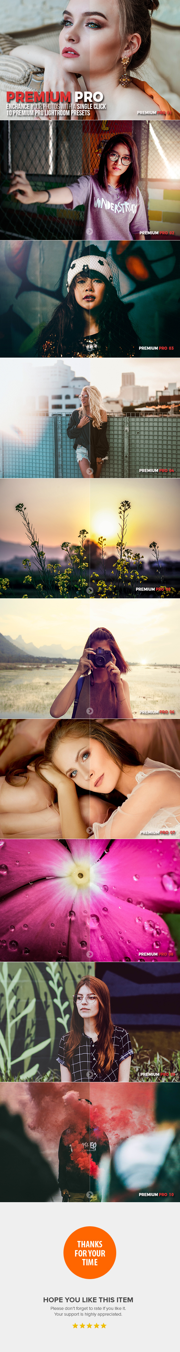 10 Premium Pro Lightroom Presets - Lightroom Presets Add-ons