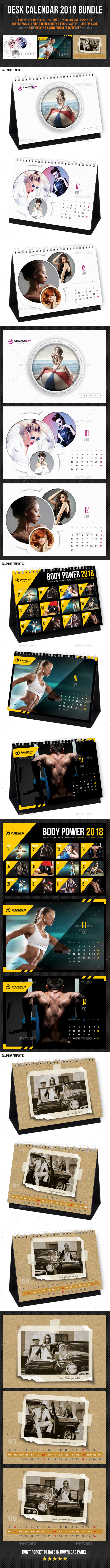GraphicRiver 3 in 1 Creative Desk Calendar 2018 Bundle 09 20814398 GraphicRiver 3 in 1 Creative Desk Calendar 2018 Bundle 09 20814398