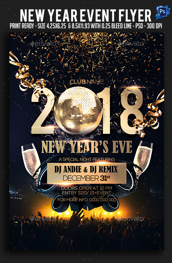 New Year Event Flyer