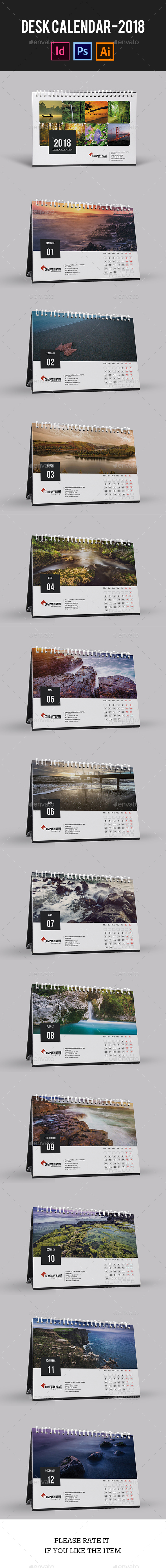 Desk Calendar for 2018 | Updated - Calendars Stationery