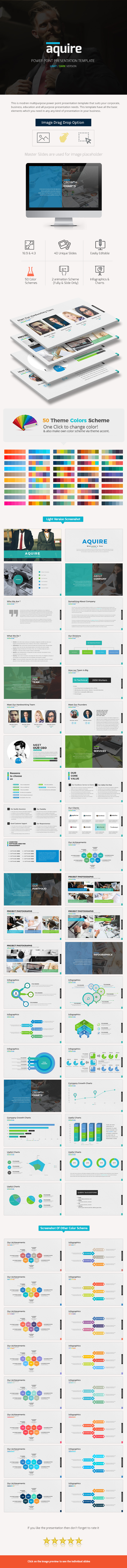 Aquire Power Point Presentation - Business PowerPoint Templates