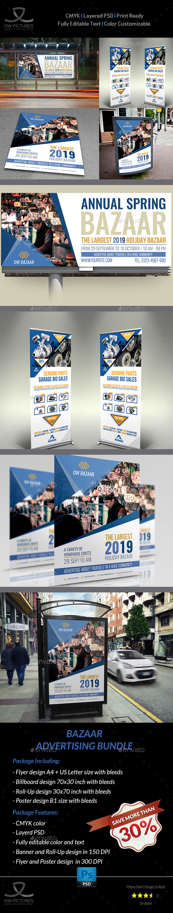 GraphicRiver Bazaar Advertising Bundle 20815233 GraphicRiver Bazaar Advertising Bundle 20815233