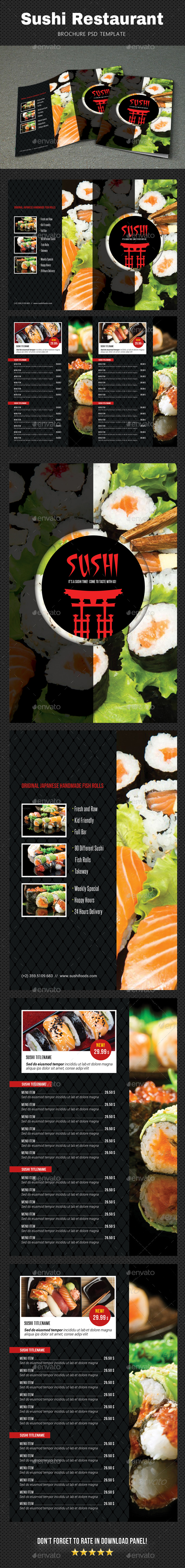 Sushi Menu Brochure 2