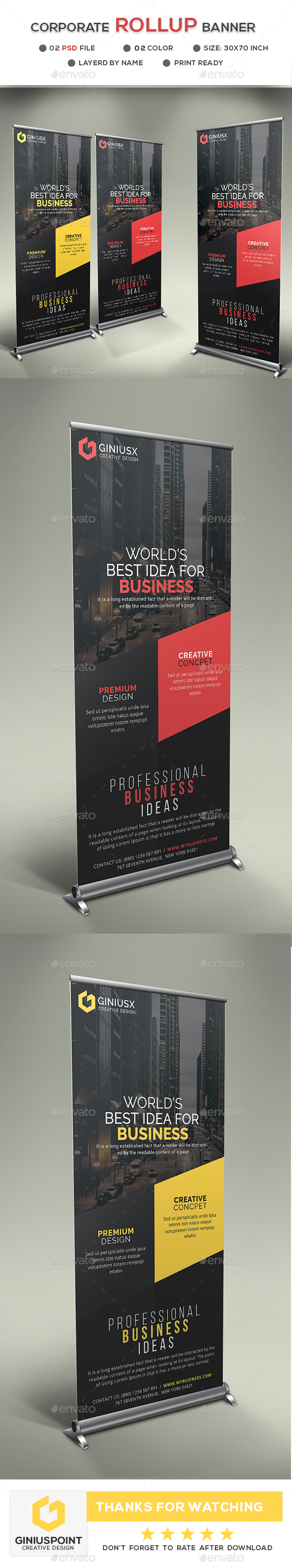 GraphicRiver Corporate Roll-Up Banner 20815586 GraphicRiver Corporate Roll-Up Banner 20815586