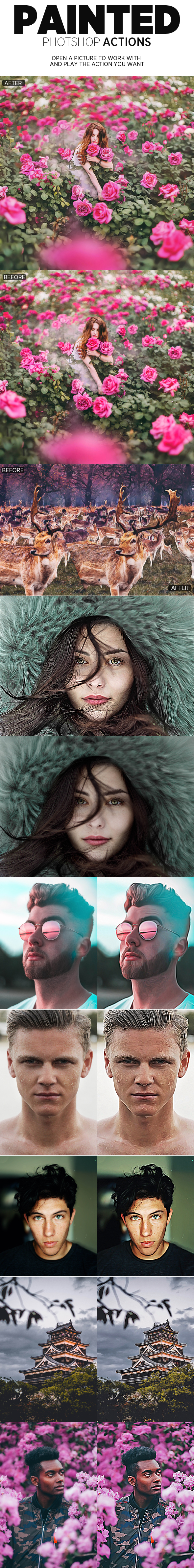 GraphicRiver Painted Photoshop Actions 20816005