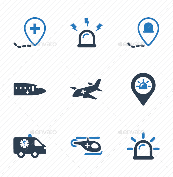 GraphicRiver Ambulance Icons 20817061 GraphicRiver Ambulance Icons 20817061
