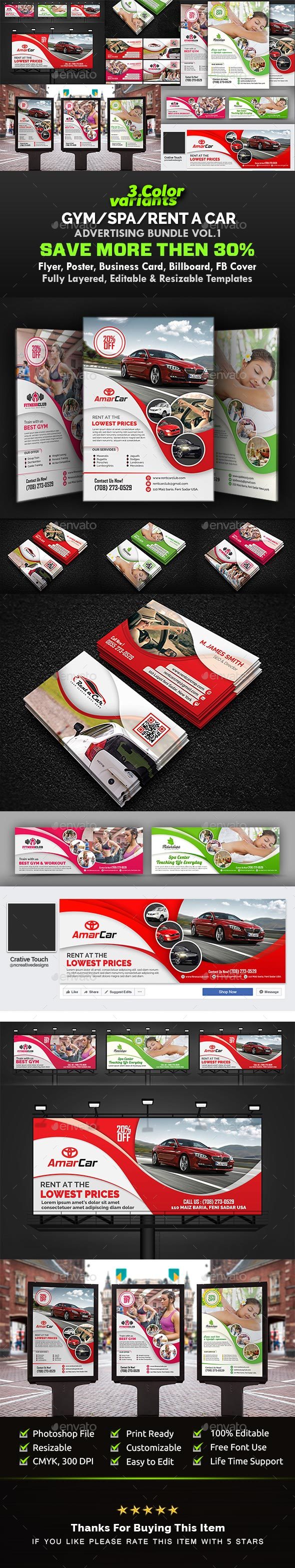 GraphicRiver Gym Ad Bundle Spa Ad Bundle I Car Advertising Bundle Vol.1 20817110 GraphicRiver Gym Ad Bundle Spa Ad Bundle I Car Advertising Bundle Vol.1 20817110