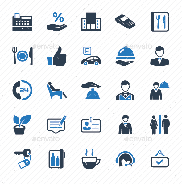 GraphicRiver Restaurant Service Icons Blue Version 20817389 GraphicRiver Restaurant Service Icons Blue Version 20817389