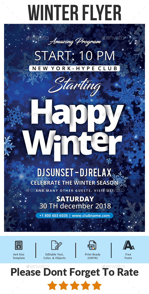 Winter Flyer - Events Flyers
