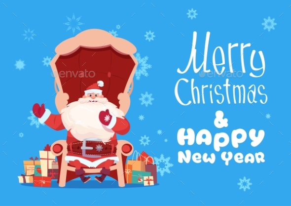 Merry Christmas And Happy New Year Greeting Card - Seasons/Holidays Conceptual