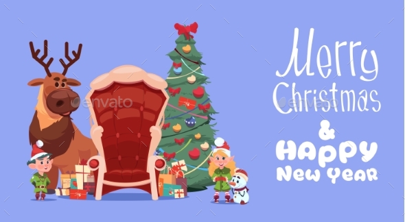 Merry Christmas And Happy New Year Greeting Card - Seasons/Holidays Conceptual