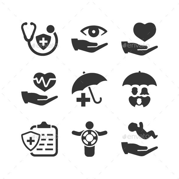 Health Insurance Icons - Web Icons