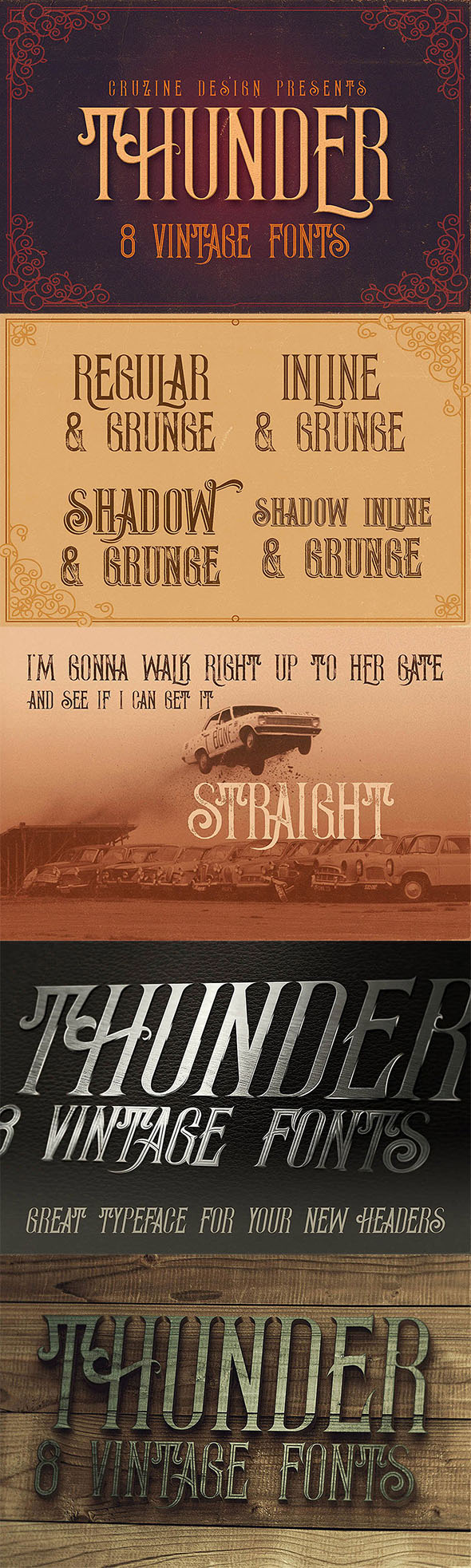 Thunder Typeface - Decorative Fonts