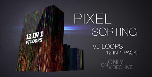 Pixel Sorting VJ Loops Pack