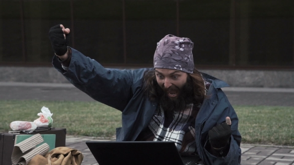 Happy Homeless Earned Lots of Money alt