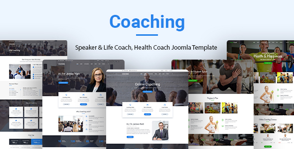 Coaching | Speaker, Life Coach, Health Coach Joomla Template - Business Corporate