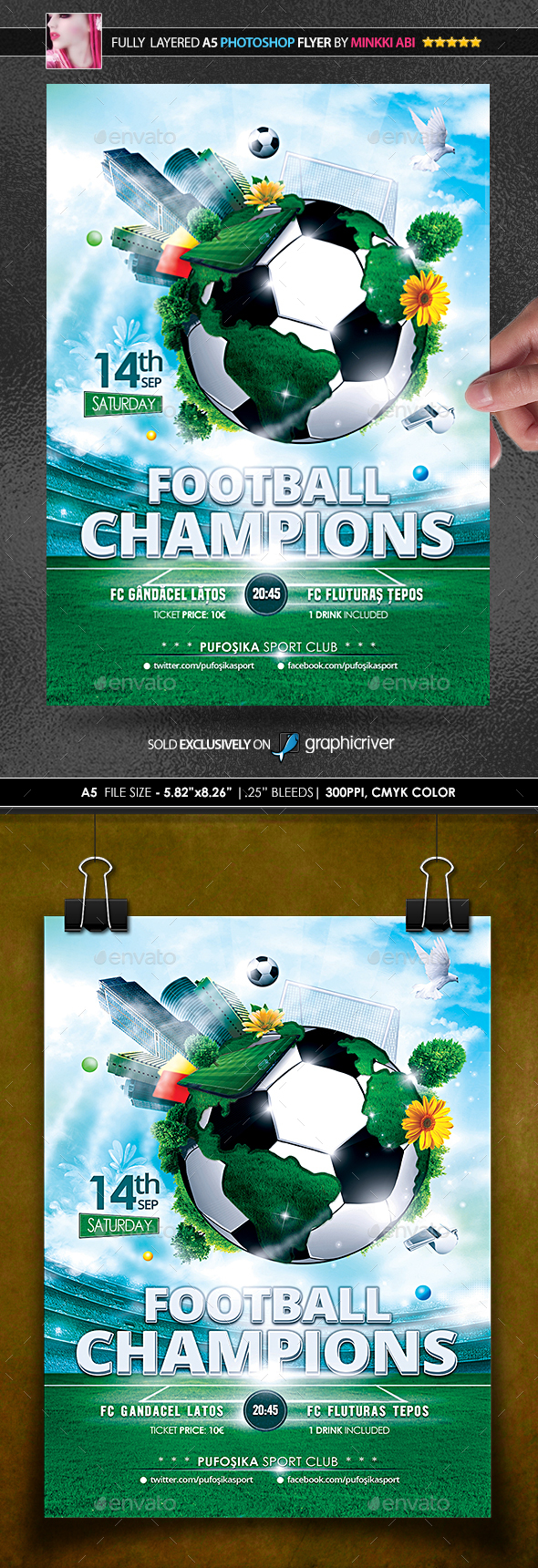 Football Champions Poster/Flyer - Events Flyers