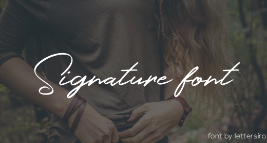 Signature Font