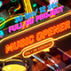 Music Opener Neon Style/ Music Award/ Old Music Boombox/ Radio Show/ Speakers and Bass - VideoHive Item for Sale