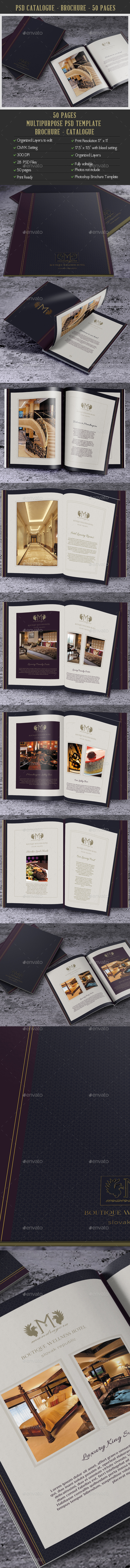 40 Pages Multipurpose Catalouge - Brochure-PSD Template - Brochures Print Templates