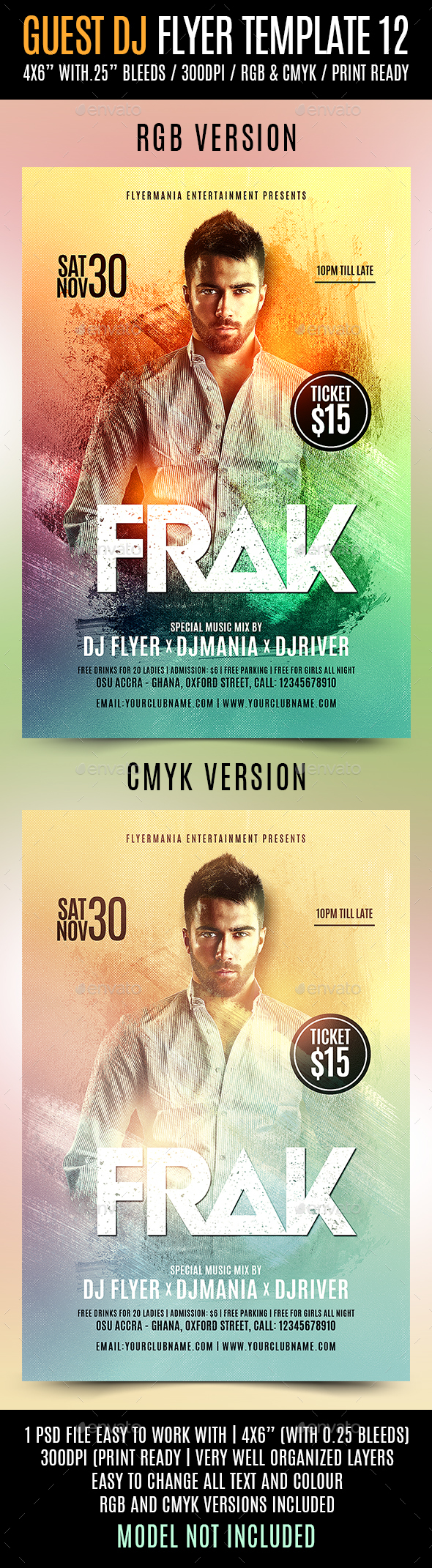 Guest DJ Flyer Template 12 - Events Flyers