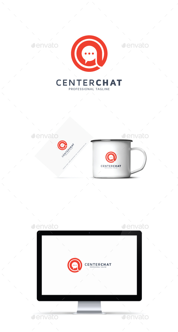 Center Chat Logo - Symbols Logo Templates