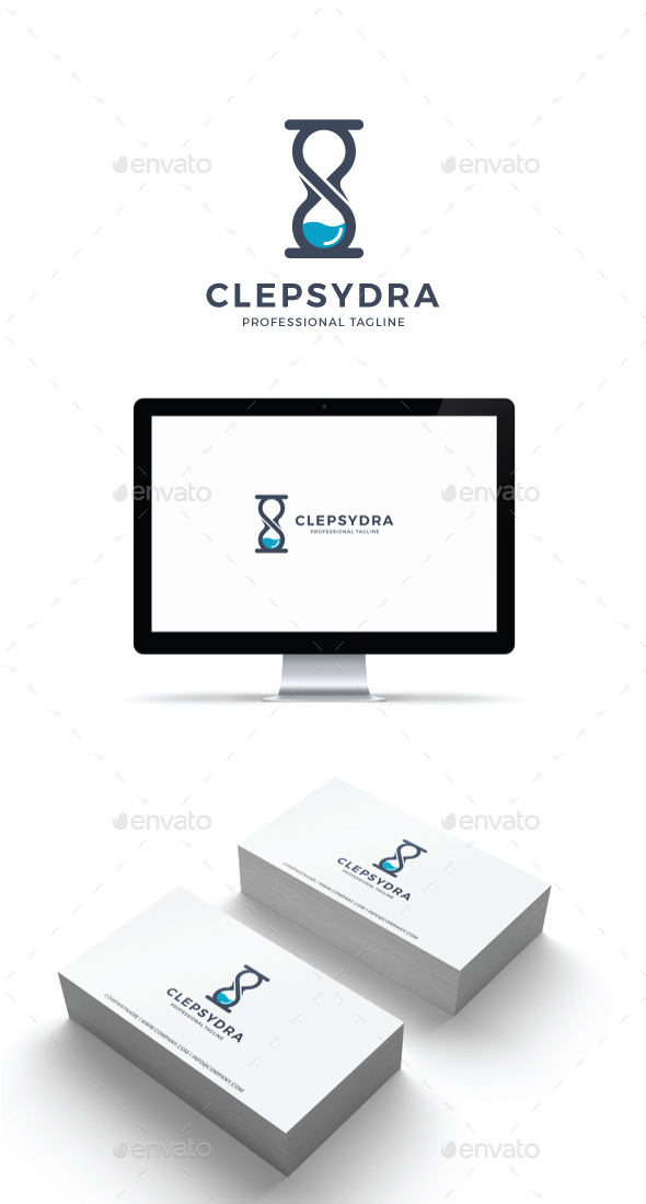 Clepsydra Logo - Objects Logo Templates