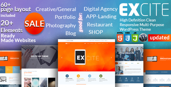 Excite – Clean Responsive Multi-Purpose WordPress Theme