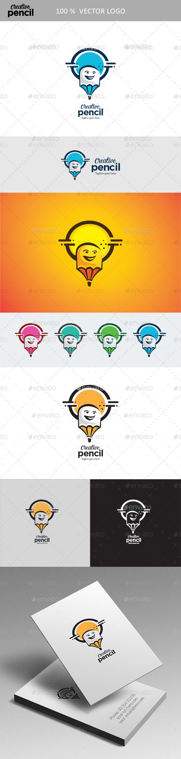 Creative Pencil - Humans Logo Templates