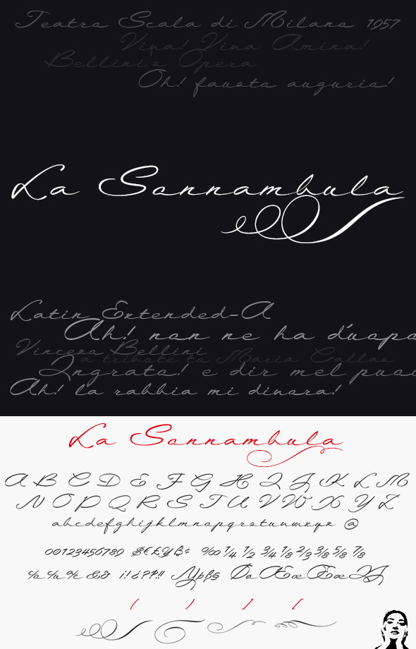 La Sonnambula font