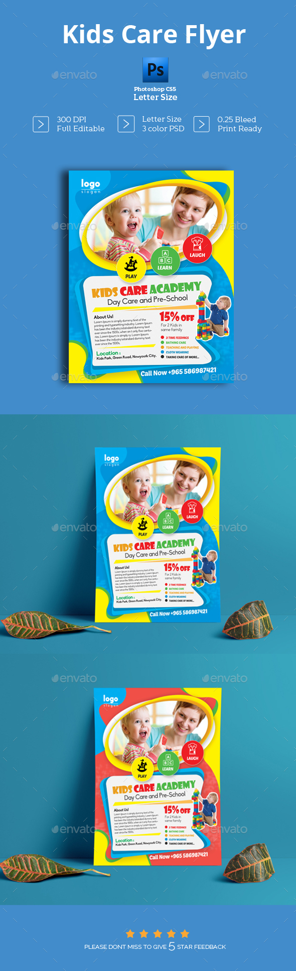 Kids Care Flyer - Flyers Print Templates