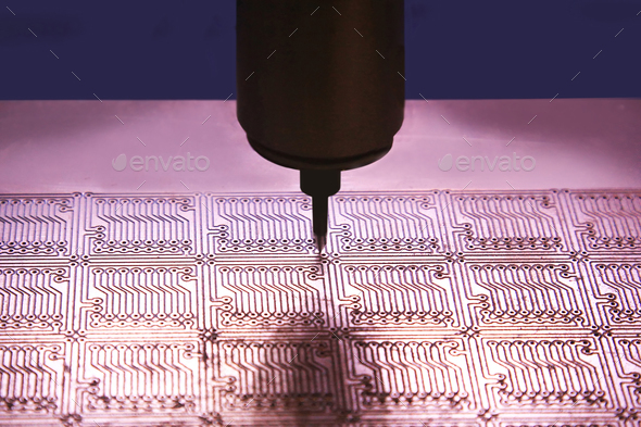 production of printed circuit boards. - Stock Photo - Images