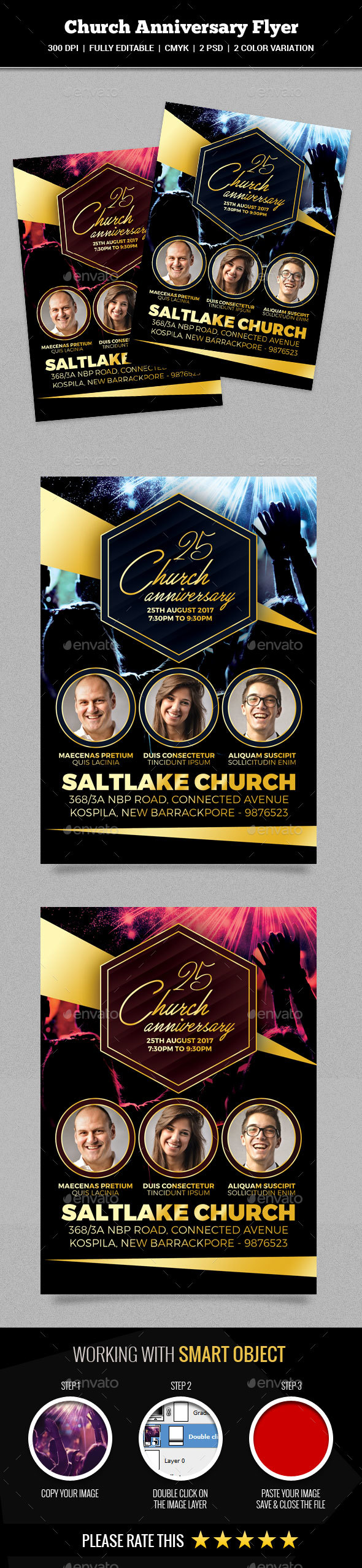 Church Anniversary Flyer - Church Flyers