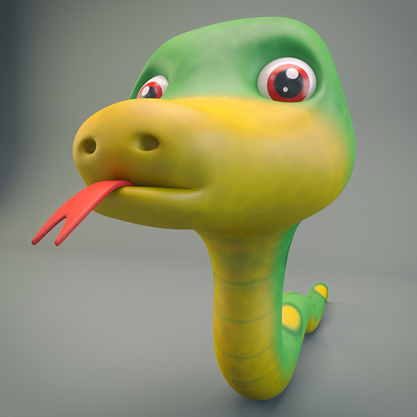 Cartoon Snake - 3Docean 20828290