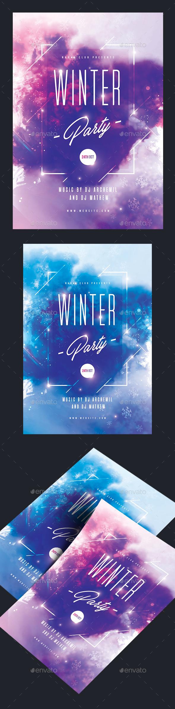 GraphicRiver Winter Party Flyer 20828471 GraphicRiver Winter Party Flyer 20828471