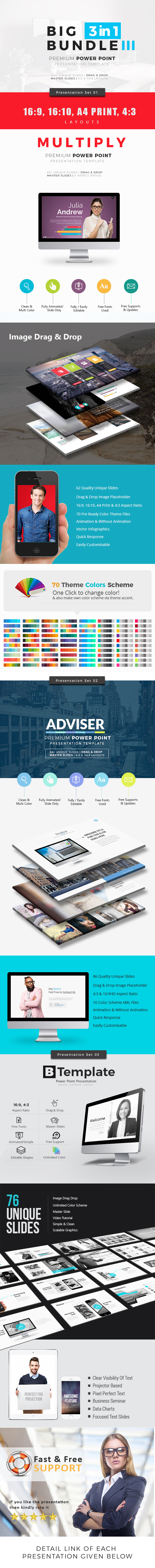 GraphicRiver >Big Bundle 3 Three in One Power Point Template 20828827 GraphicRiver >Big Bundle 3 Three in One Power Point Template 20828827