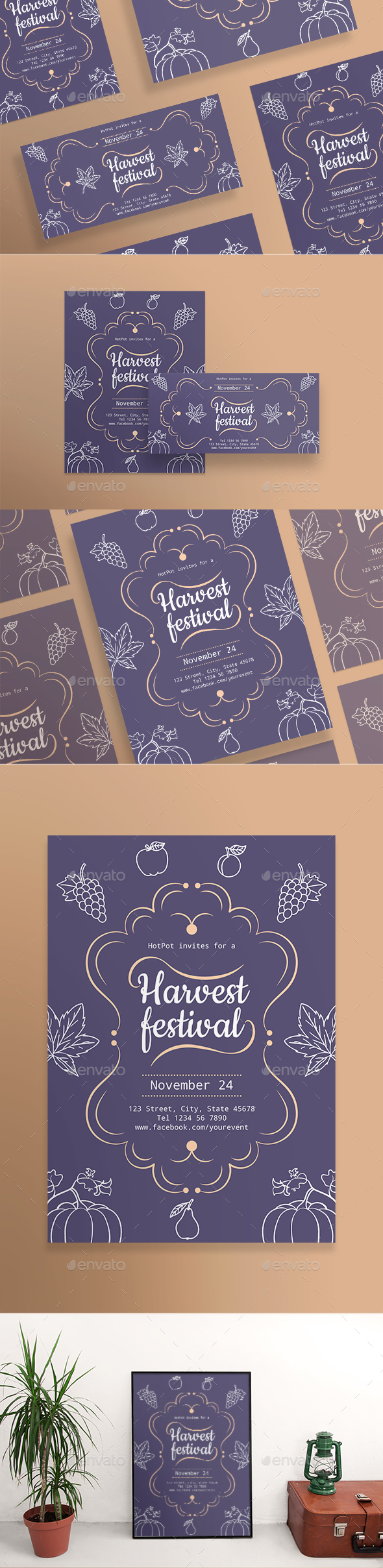 Harvest Festival Flyers - Holidays Events