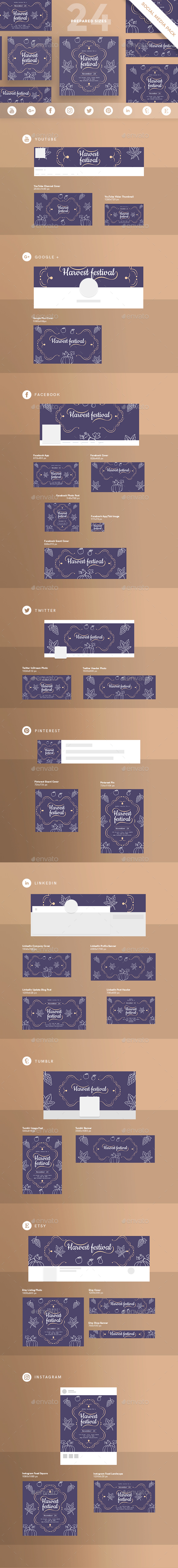Harvest Festival Social Media Pack - Miscellaneous Social Media