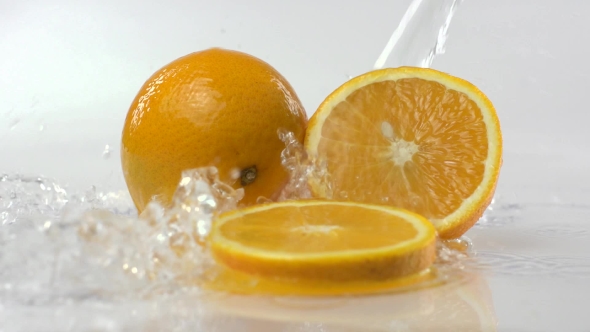 Sliced Orange in Water