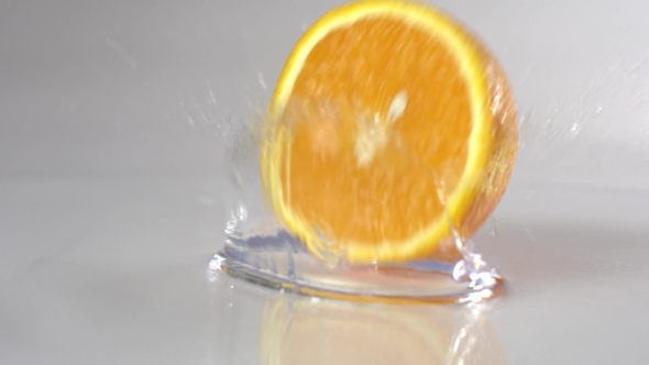 Sliced Orange in Water