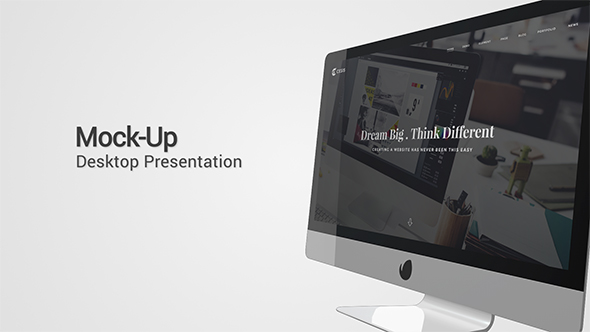 Mock-Up Desktop Presentation